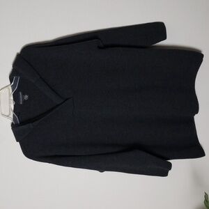 Banana Republic made in Hong Kong 100% Merino wool gray thick sweater mens small